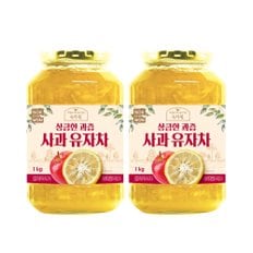 상큼한 사과과즙 사과유자차 (1kg+1kg)