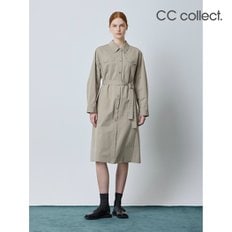 벨티드 롱 셔츠 원피스 BE_C243MSE005