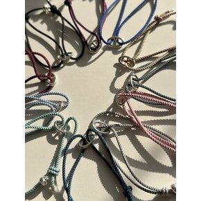 [925silver] Rope string bracelet (11color/ hand made)