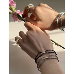 [925silver] Rope string bracelet (11color/ hand made)