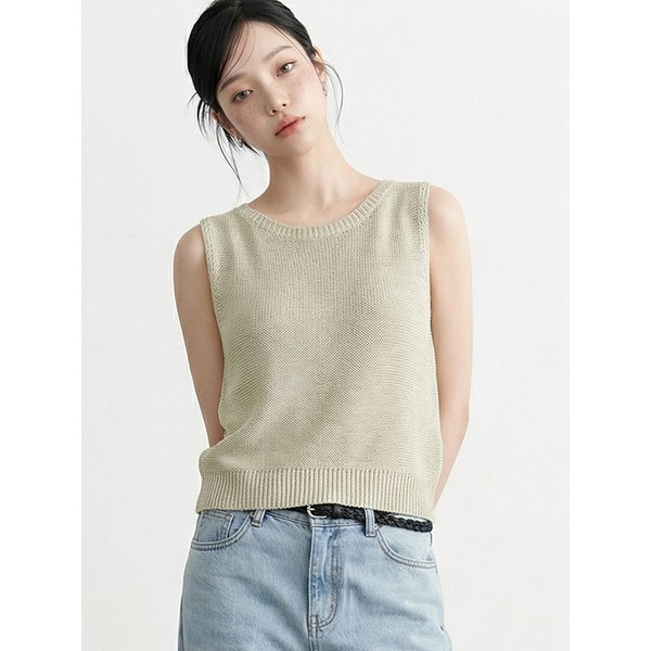 보트넥 베스트 니트 탑_T611TP141