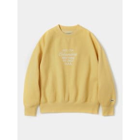 CU BIG SCRIPT WOMEN TERRY SWEATSHIRTS 빈티지옐로우