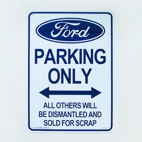 인테리어 사인보드-Ford Parking ONLY