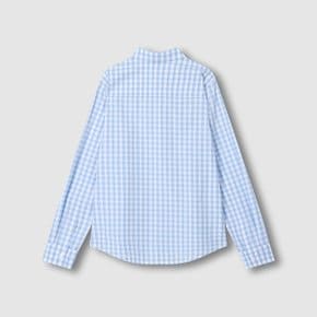 여 포플린 체크 셔츠 J116203539052