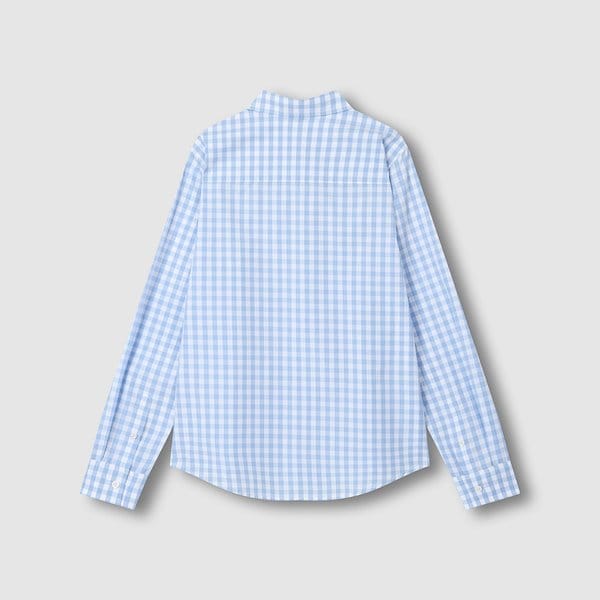 여 포플린 체크 셔츠 J116203539052