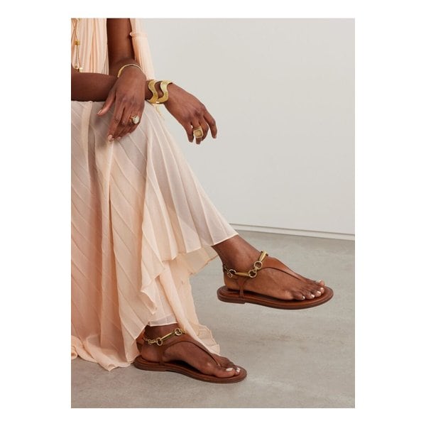 와일드 장식 가죽 샌들 브라스 46376663162854481