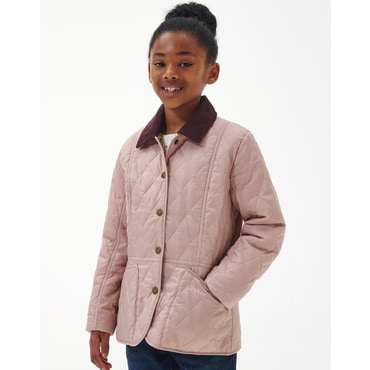 바버 [23FW][Barbour Kids] 바버 키즈 핑크 Printed 퀼팅 자켓 URJU3F702P2