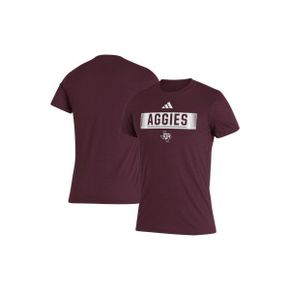 3972985 Adidas Mens adidas Maroon Texas A&M Aggies Wordmark Tri-Blend T-Shirt 65047762