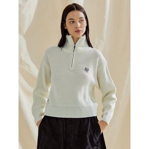 OCEAN HALF ZIP KNIT SWEATER [2 COLOR]