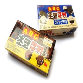 롯데 ABC초코쿠키50g16개+쿠키앤크림43g16개