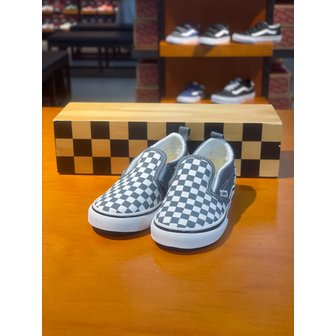 반스 [여주점] (키즈) 스니커즈 토들러 컬러 띠어리 슬립온 (그레이) (VN000D0SRV2)