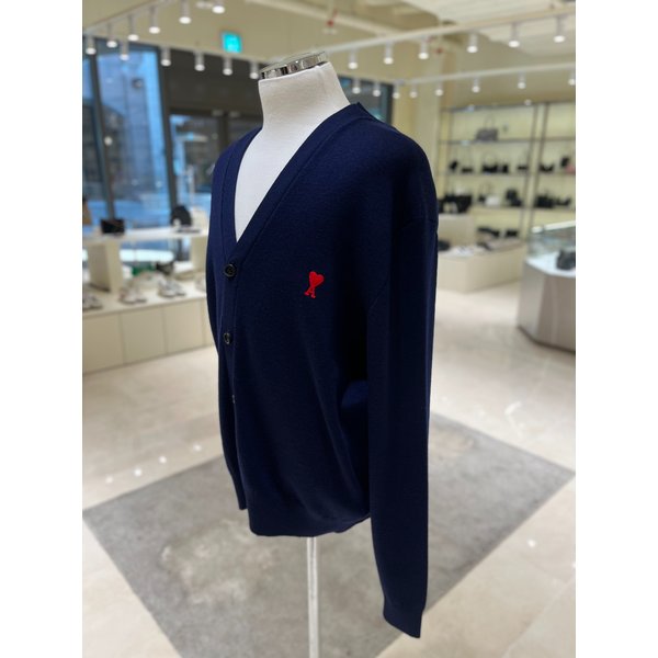 [부산점] 공용 하트로고 자수 메리노 울 가디건 HKC001-001-491