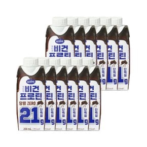 얼티브 비건프로틴 당류 ZERO 초코 250ml x12개