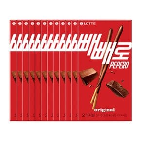 롯데 빼빼로 초코 오리지널 54g X 12개 빼빼로데이 선물