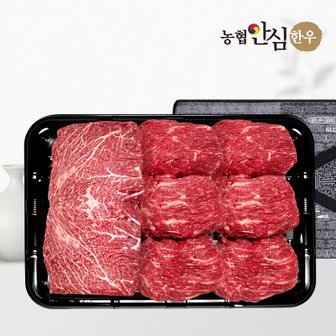 농협안심한우 1등급 한우 선물세트 채반 정육2호 1kg (국/불/불)