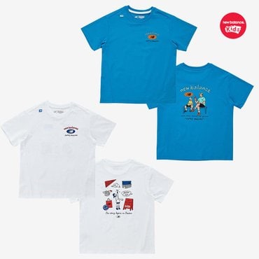 뉴발란스키즈 FAMILY HOLIDAY_홀리데이 일러스트 티셔츠 (NK9EF2302U)