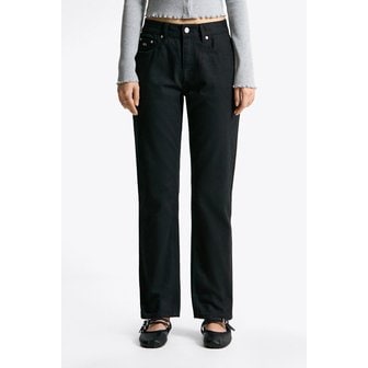 타미진스 여성 페이든 슬림 스트레이트 블랙 데님 팬츠 T32F0NES02TWL1 TOMMY JEANS