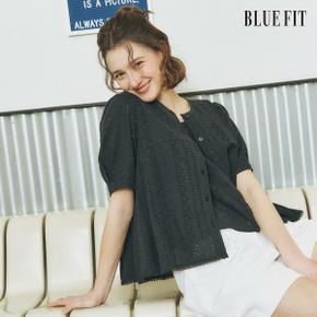 [론칭가 79,000원→2만원↓] 블루핏 25SS 아일렛 아사 블라우스 세트