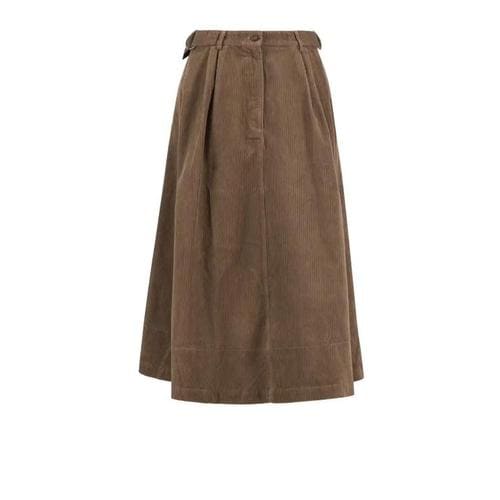 바버 미디 스커트 LSK0131 LSKBE31 MILITARY BROWN