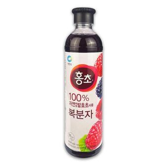 제이큐 청정원 홍초 복분자 복분자홍초 복분자음료 탄산수 TJ 음료 마시는홍초 900ml