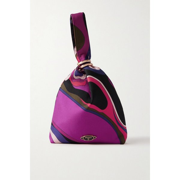 프린트 새틴 트윌 토트백 46376663162932279