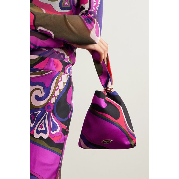 프린트 새틴 트윌 토트백 46376663162932279