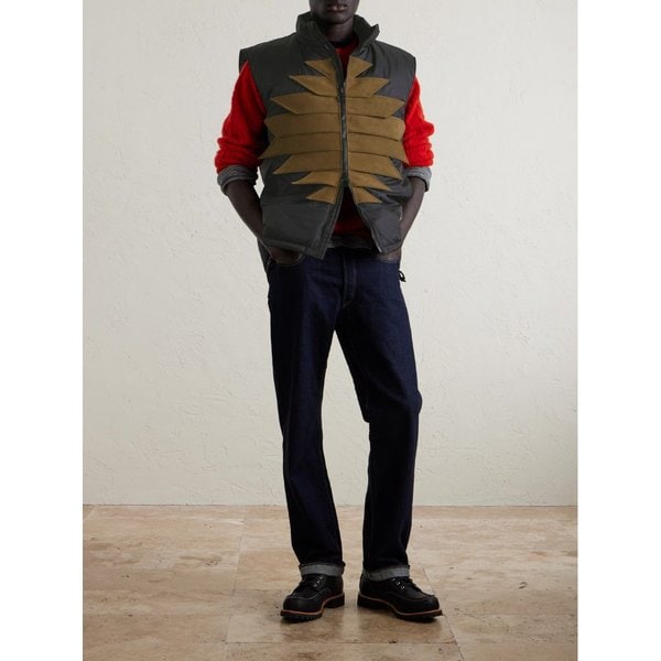 제퍼 스웨이드 트림 쉘 조끼 46376663162925229