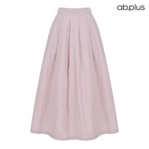 [ab.plus] 핀턱 디테일 백밴딩 플레어 스커트 (LSZ5MS32A)