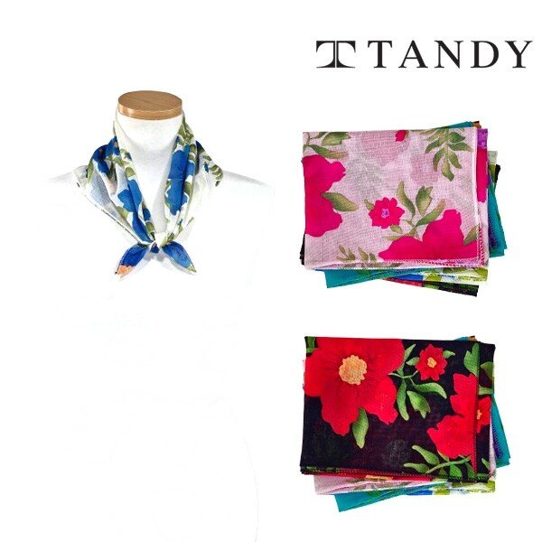 TANDY 빅플라 손수건 스카프