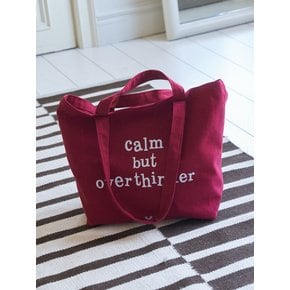 Overthinker shoulder bag_ Red