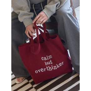 Overthinker shoulder bag_ Red