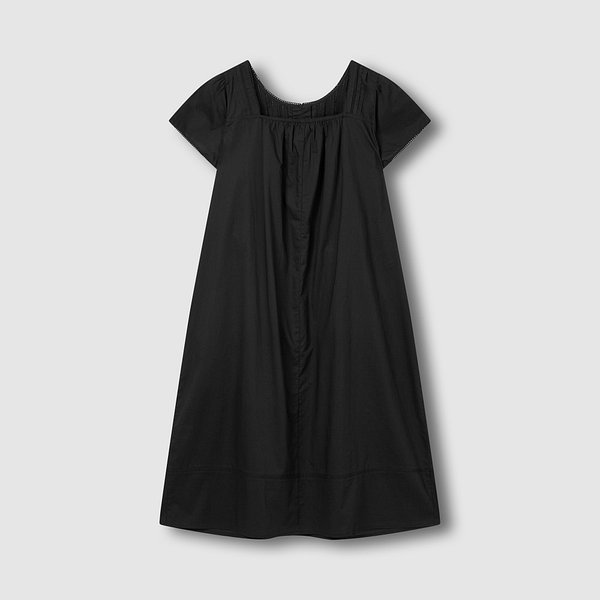 여 아일렛 반팔 파자마 원피스 J206203081099