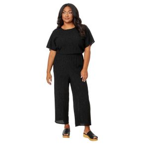 5011226 Eileen Fisher Plus Round Neck Wide Leg Jumpsuit