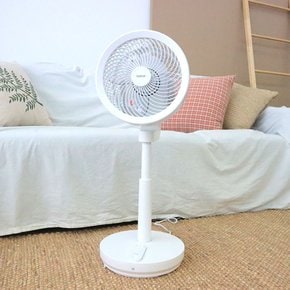 보국 에어젯 입체회전 스탠드 써큘레이터 선풍기 화이트