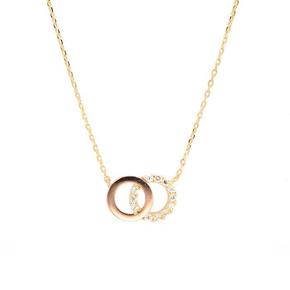 14k 콤비도넛 목걸이 (S2229566)