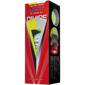 일본 던롭 골프공 DUNLOP SRIXON Golf Ball Srixon ZSTAR XV DIVIDE Sleeve Pack of 3 White x Y