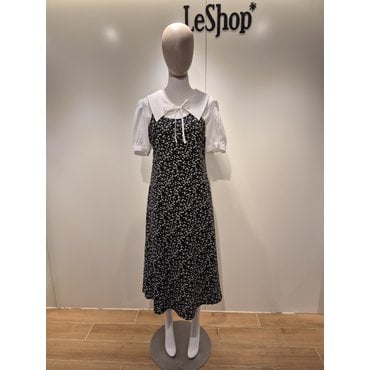르샵 플라워 패턴 뷔스티에 롱 원피스 L2F25WOP090