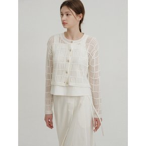 SCOTCH KNIT CARDIGAN (IVORY)