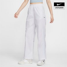 우먼스 나이키 윈드러너 하이웨이스트 우븐 오픈 헴 팬츠 NIKE FV7656-100