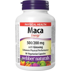 캐나다 Webber Naturals 마카 에너지 500mg 90캡슐