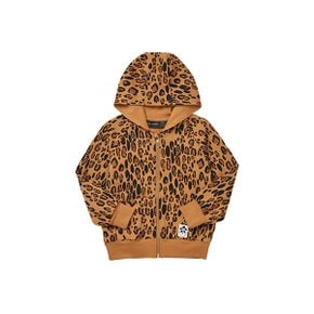 1000014113 (Basic leopard zip hoodie) 레오파드 아동 후드집업