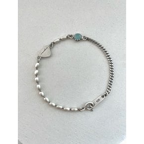 Slim ballchain Bracelet _ 믹스체인 (Silver)