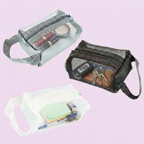 미니 사각 메쉬 파우치 가방 정리 이너백  3color (S42308916)
