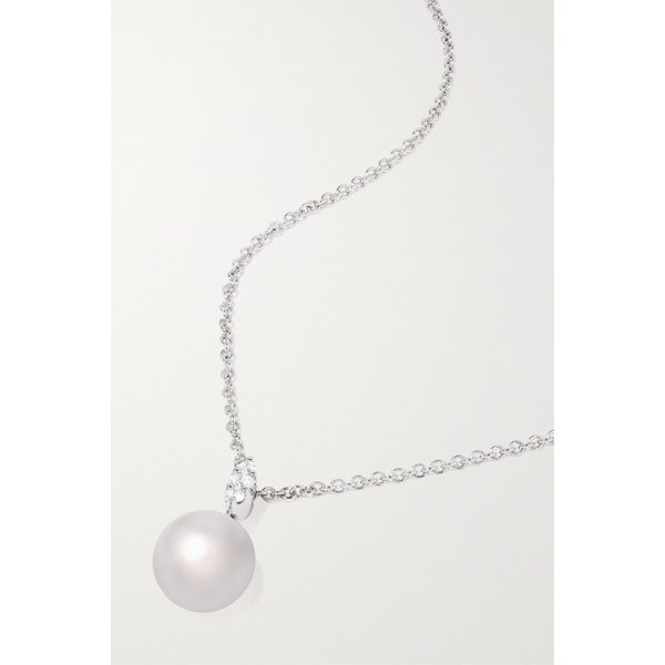 18-karat White Gold, Pearl And Diamond Necklace 화이트