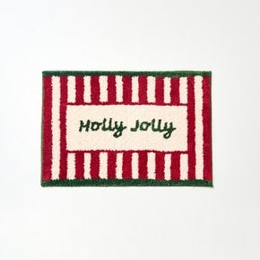크리스마스 HOLLY JOLLY 터프팅 논슬립 발매트 45X65