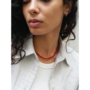 CARNELIAN PLATE NECKLACE