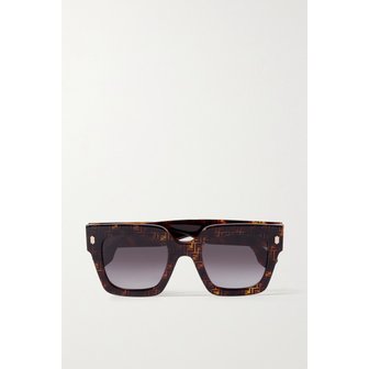 펜디 로마 오버사이즈 스퀘어 프레임 톨토이즈셸 아세테이트 선글라스 브라운 1647597322799799