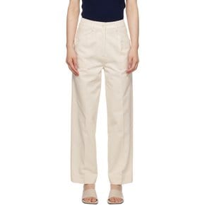 낫띵리튼 화이트 바스 슬랙스 BAS LOOSE TROUSERS Cream