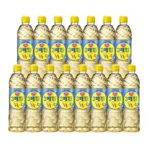 [석진케이] 식초 3배 양조 PET 900ml 15개 조리용식초