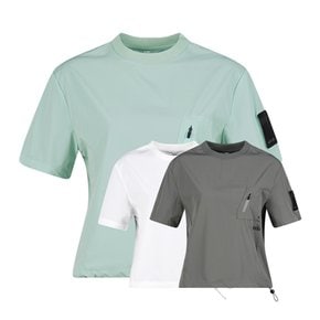 보스케 여성 여름 골프 라운드넥 스트링 반팔 티셔츠 BQ25053285